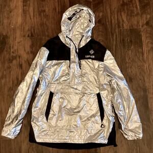 8IGHTH DSTRKT Superior Mens XL Gold Metallic Hood Jacket Hoodie